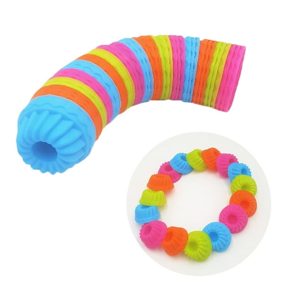 REOFLYUP Reusable Silicone Cupcake Baking Cups Thread Shape 12 Pcs Blue