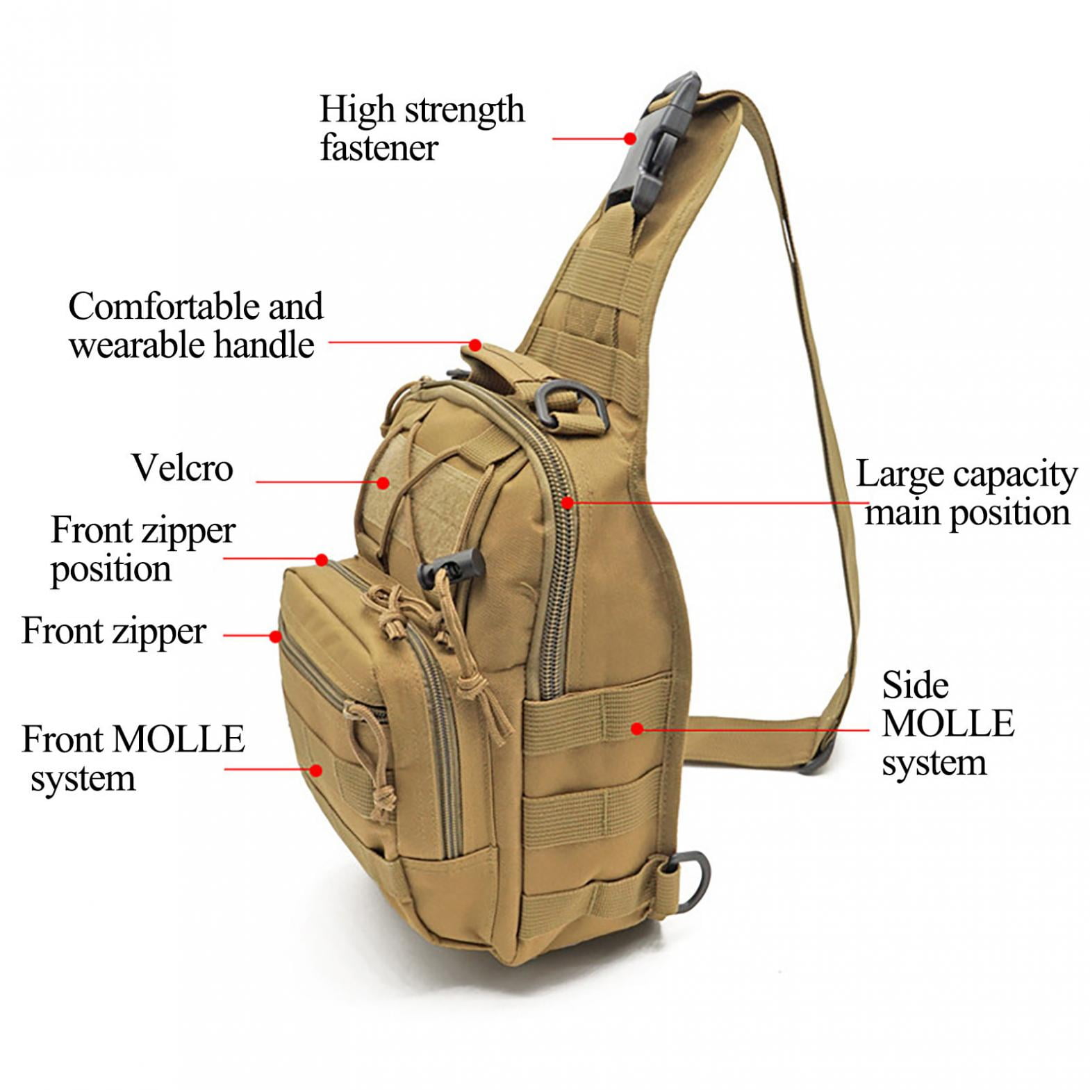 Vertical army sale sling bag