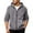 Grey, variant on KHONTS Men's Casual Lightweight Sherpa Jackets Full Zip Warm Fuzzy Windproof Winter Hooded Sweatshirts Work Coats with Pockets Purple XL