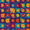 Colorful Checkered Daisy, variant on Yayeee LED Night Lights with Motion Detectors Auto Dusk to Dawn Light Sensors, 2 Pack, Love in The Clouds