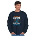 thumbnail image 4 of Going to Social Distance Your Pitches Men's Crewneck Sweatshirt Brisco Brands S, 4 of 6