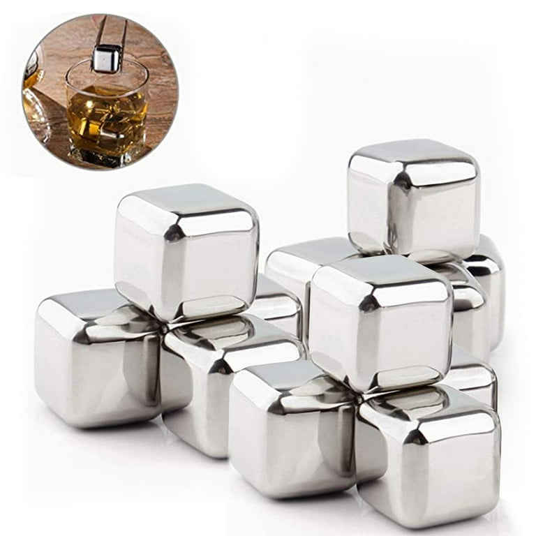 Stainless Steel Ice Cubes Reusable Chilling Stones for Beer