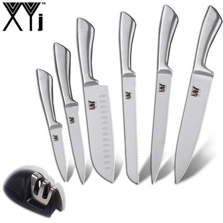 XYj Best Gift Stainless Steel Kitchen Knives Best 8, 8, 8, 7, 5, 3.5