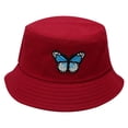 thumbnail image 2 of Hunpta Bucket Hats For Women Butterfly Printing Sunshade Fisherman's Hat Basin Hat Outdoor Bucket Hat, 2 of 2