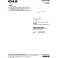 thumbnail image 2 of KOHLER K-73141-CP Composed 18-Inch Bathroom Towel bar, Polished Chrome, 2 of 3