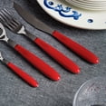 thumbnail image 2 of ARIMI Nilu Italian Stainless Steel 24 Piece Flatware Set - Service for 6 - Red Handle, 2 of 4