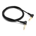 thumbnail image 1 of 1/4 Inch 635mm Right Angle Guitar 15m Mono Audio Jack for Musicians and, 1 of 4