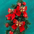 thumbnail image 4 of Jinsinto 6 pcs Christmas Bow, Christmas Tree Bows with Bells Christmas Ornament Red Christmas Bell Christmas Ornament for Home Holiday Wedding Ornament Decoration, 4 of 5