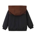 thumbnail image 7 of Samdudou Boys Windbreaker Jackets Lightweight Color Block Coats Fall Winter Long Sleeve Outerwear Kids Hooded Zip Up Clothes Casual Outdoor Hiking Travel Clothes with Pockets Size 1-9 Years, 7 of 7
