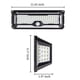 thumbnail image 3 of Luz solar exterior con sensor de movimiento | Lámpara de seguridad de pared solar súper brillante de 202 LED | 3 modos | Impermeable IP54 | Ángulo amplio | Luz blanca | 1 unidad | Para cerca, 3 of 9
