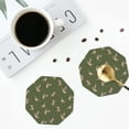 thumbnail image 5 of Disketp Birds Wild Ducks Funny Coasters,6 Pcs Leather Coasters with Holder, Perfect Housewarming Hostess Gifts,Protect Furniture from Water Marks Scratch and Damage,Octagon, 5 of 7