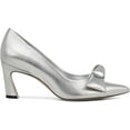 thumbnail image 2 of Naturalizer Women's 27 Edit Emery Bow Pump Silver Leather 6M, 2 of 5