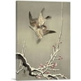 thumbnail image 1 of ARTCANVAS Sparrows Fighting Canvas Art Print by Ohara Koson - Size: 40" x 26" (1.50" Deep), 1 of 9