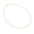 thumbnail image 1 of Cadena Figaro 3x1 Ametrinaa Fina Bitono 1.5mm Unisex 50cm Oro Italiano Solido 10k, 1 of 5