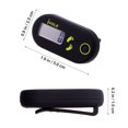 WINOMO Mini 3D Digital Step Counter Simple Walking Pedometer for Men Women Exercise (Black