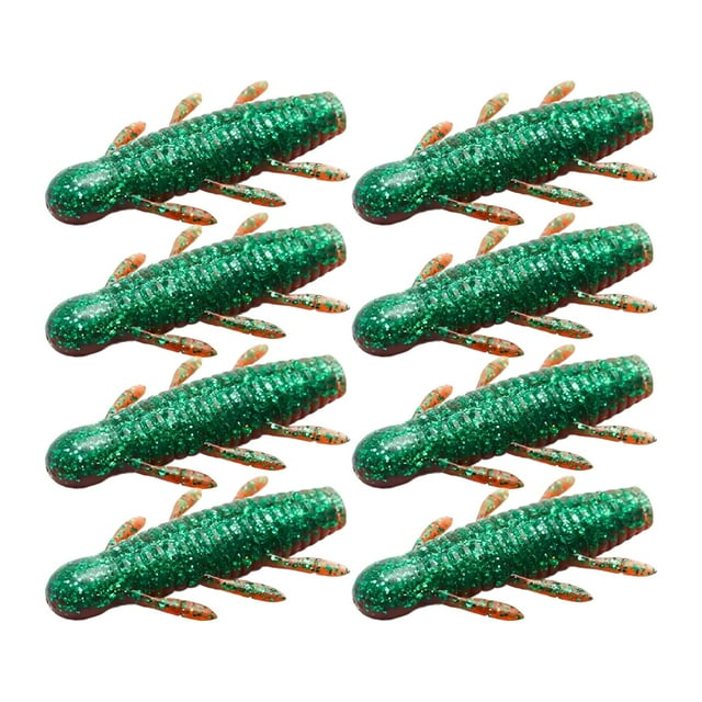 Kit de Señuelos de Pesca DYNWAVEMX 8 señuelos de PVC verde 5,5 cm