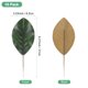 thumbnail image 3 of Paquete de 10 hojas artificiales, hoja verde falsa con tallos para DIY 8.2x21cm, 3 of 7