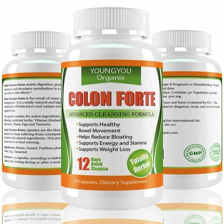 Detox Weight Loss Pills. 12 Days Quick Cleanse. Bloating and Constipation Relief. Highly Concentrated Colon Cleanser/Flat Stomach. Weight Loss for Men & (Best Colon Cleanse For Constipation)