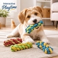 thumbnail image 3 of MGEZCOO Puppy Toys 4 Pack, CornBraid Rope Dog Chew Toys for Aggressive Chewers, Durable Dog Toys for Small Medium Large Dogs, 3 of 7