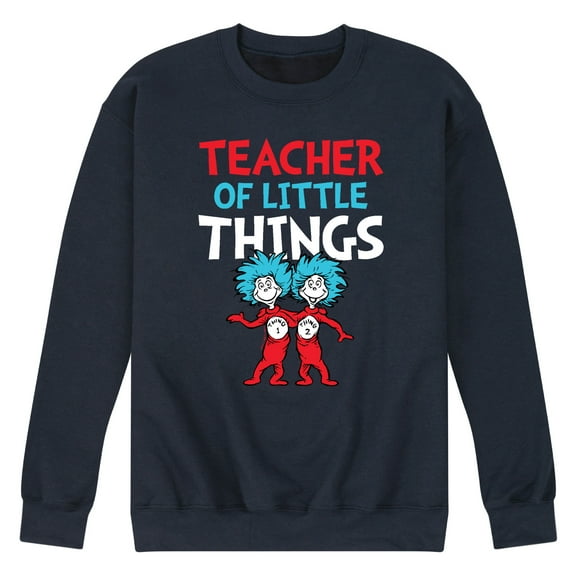 Dr. Seuss - Teacher Of Little Things - Men's Crew Neck Fleece Pullover