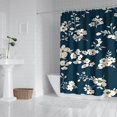 thumbnail image 2 of Pioneer Flower Floral Print Pattern Shower Curtain 84"x72" ,Bathroom Decorative Shower Curtains Set with 12 Hooks,Modern Waterproof Washable Shower Curtain, 2 of 6