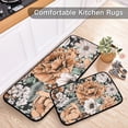 thumbnail image 5 of SKYSONIC Kitchen Mats (Vintage Flowers) 2 Pcs Set, Anti Fatigue Kitchen Rugs Cushioned Water Absorbant Non Slip Comfort Floor Mats for Kitchen Bedroom Liveing Room Bathroom, 5 of 7