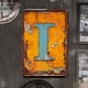 thumbnail image 2 of Placa Metal Vintage Letra I Pintura Hierro Rectangular Arte La Pared Barra 20x30cm, 2 of 9