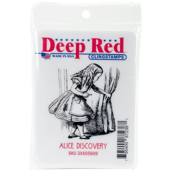 Deep Red Cling Stamp 2"x2"-alice Discovery