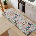 thumbnail image 5 of Cute Pitbull Terriers Dog and Flower Kitchen Rug Mat,Kitchen Runner Rugs Non Skid Washable,Decorative Kitchen Floor Mats for Kitchen,Sink,Laundry,17"x47.2", 5 of 7