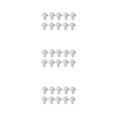 thumbnail image 1 of ZheElen 50 Pieces Door Panel Fastener Car Interior Trim Wear-resistant Fixed Clips Set Rivet Buckle Small Flexible Push Retainer White 3Set, 1 of 6