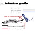 thumbnail image 4 of PGONE Dynamic Sequential Blink LED Side Mirror Turn Signal Light Strip Assembly White Light Parking Puddle Light Lamp Kit For Infiniti Q50 Q60 Q70 QX30, 4 of 4