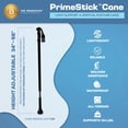 thumbnail image 2 of Cane Dynamo Prime Stick 3 en 1, vertical y postura equilibrada, color negro, 2 of 7