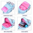 thumbnail image 6 of Roffatide Cinnamoroll Kawaii Backpack with 21-Piece Accessories, Blue, 6 of 7