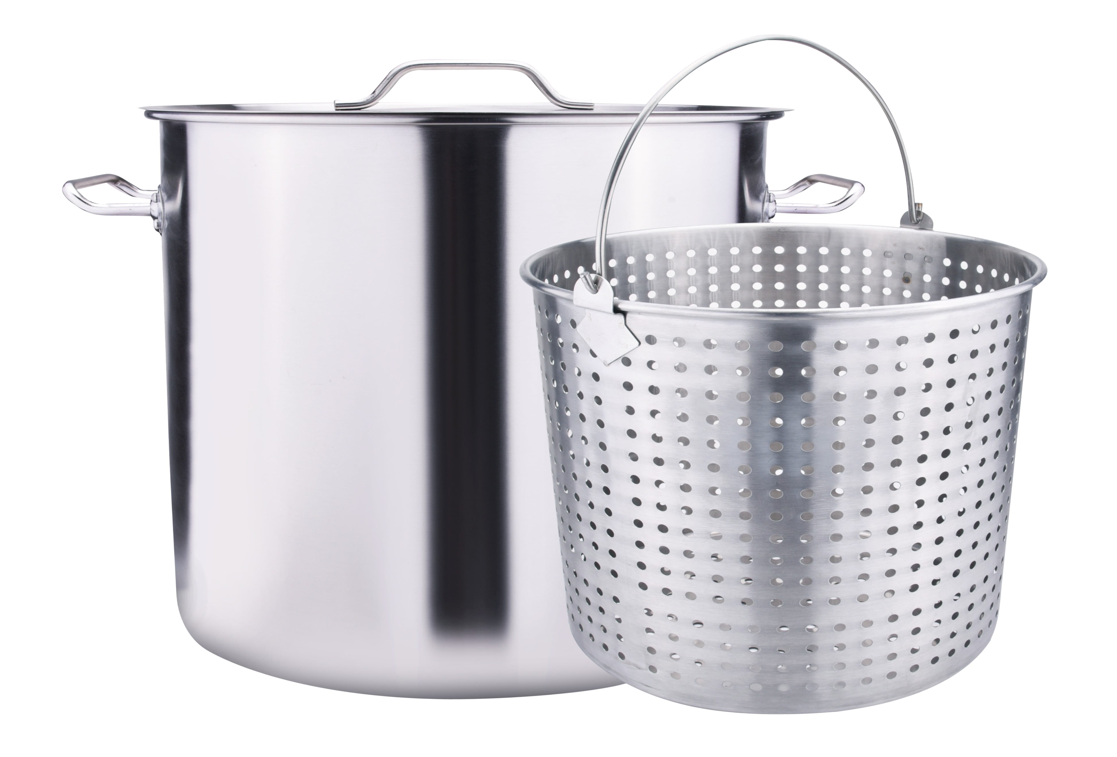 Stainless Steel Stock Pot With Basket