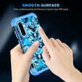 thumbnail image 6 of Casetego for Samsung Galaxy A36 5G/A56 5G Case,Glow in The Dark Three Layer Heavy Duty Shockproof Hard Plastic Bumper+Soft Silicone Protective Case,Blue Butterfly, 6 of 7