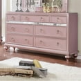 thumbnail image 2 of Furniture of America Appell Solid Wood 7-Drawer Dresser in Rose Gold, 2 of 3