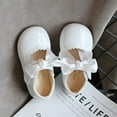 thumbnail image 6 of Kiplyki Toddler Shoes Baby Girls Cute Fashion Bow Hollow Out Non-slip Small Leather Princess Shoes, 6 of 6