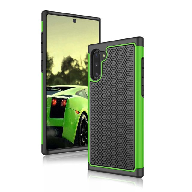Galaxy Note 10 Case, Case for Samsung Note 10 2019, Shock Absorbing Dual Layer Silicone & Plastic Bumper Rugged Grip Hard Protective Cases Cover for Samsung Galaxy Note 10 5G (2019)