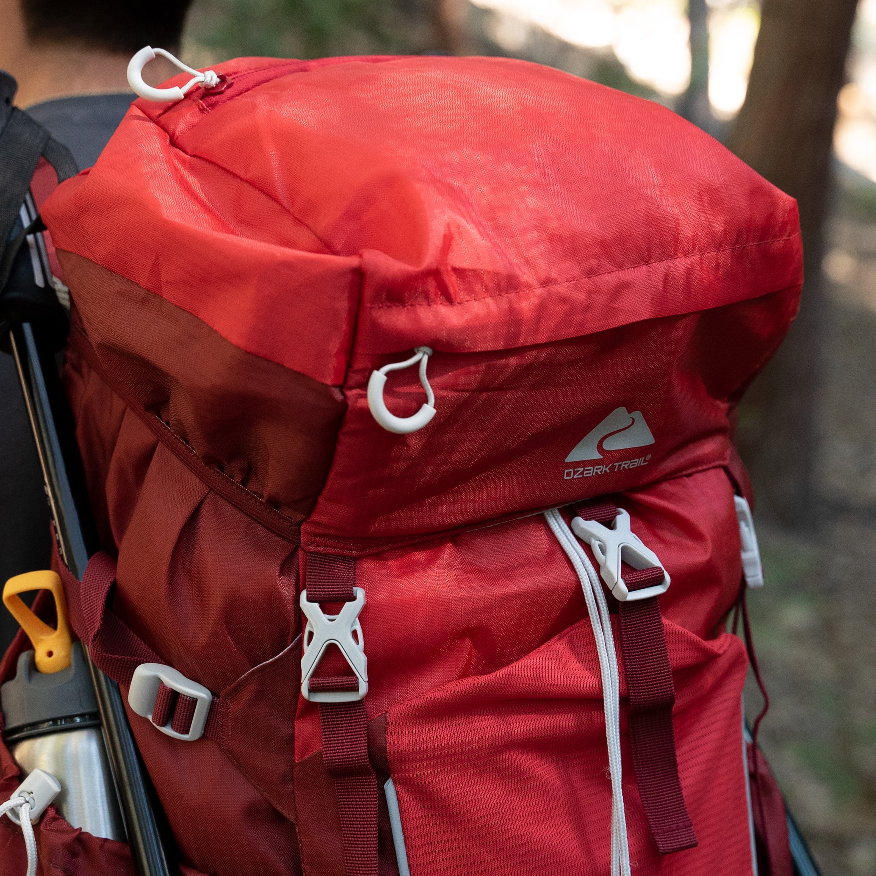 Ozark Trail 47 L Hydration Compatible Hiking Camping Travel Backpack Red Unisex New Walmart
