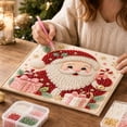 thumbnail image 4 of Christmas Pearl Diamond Painting Art Kit with Frame, Diy Christmas Decoration For Home Wall Table And Holiday Displays, Craft Project For Creative Decorating Parties Gatherings And Decor, 4 of 5