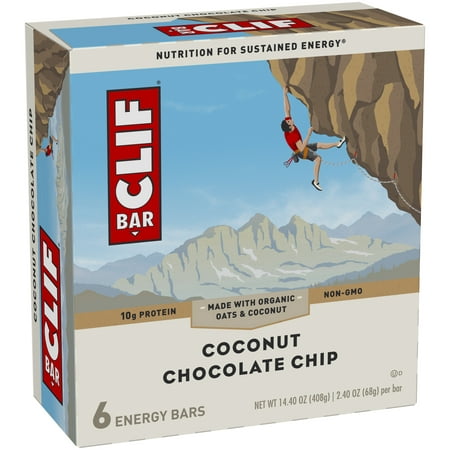 (3 Pack) Clif BarÃÂ® Coconut Chocolate Chip Energy Bars 6-2.4 oz. Bars