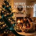 thumbnail image 4 of 10 Yards Christmas Velvet Wired Ribbon,2.48 inch Wide Christmas Ribbon Wired,Christmas Velvet Ribbon Wired for Christmas Tree Decorations, Outdoor Ornaments, Garland and Wreath Decor,Green, 4 of 6