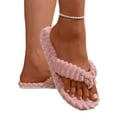 thumbnail image 6 of Willtoo Womens Flip Flops Slippers with Memory Foam Cute Corduroy Bow House Slippers Indoors Outdoors Soft Anti-Skid Open Top, 6 of 6
