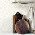 thumbnail image 2 of Chesapeake Blaze White Trellis Wallpaper, 2 of 3