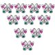 thumbnail image 5 of Anillos de mariposa de plástico Hugo 10 piezas para niñas plata, 5 of 7
