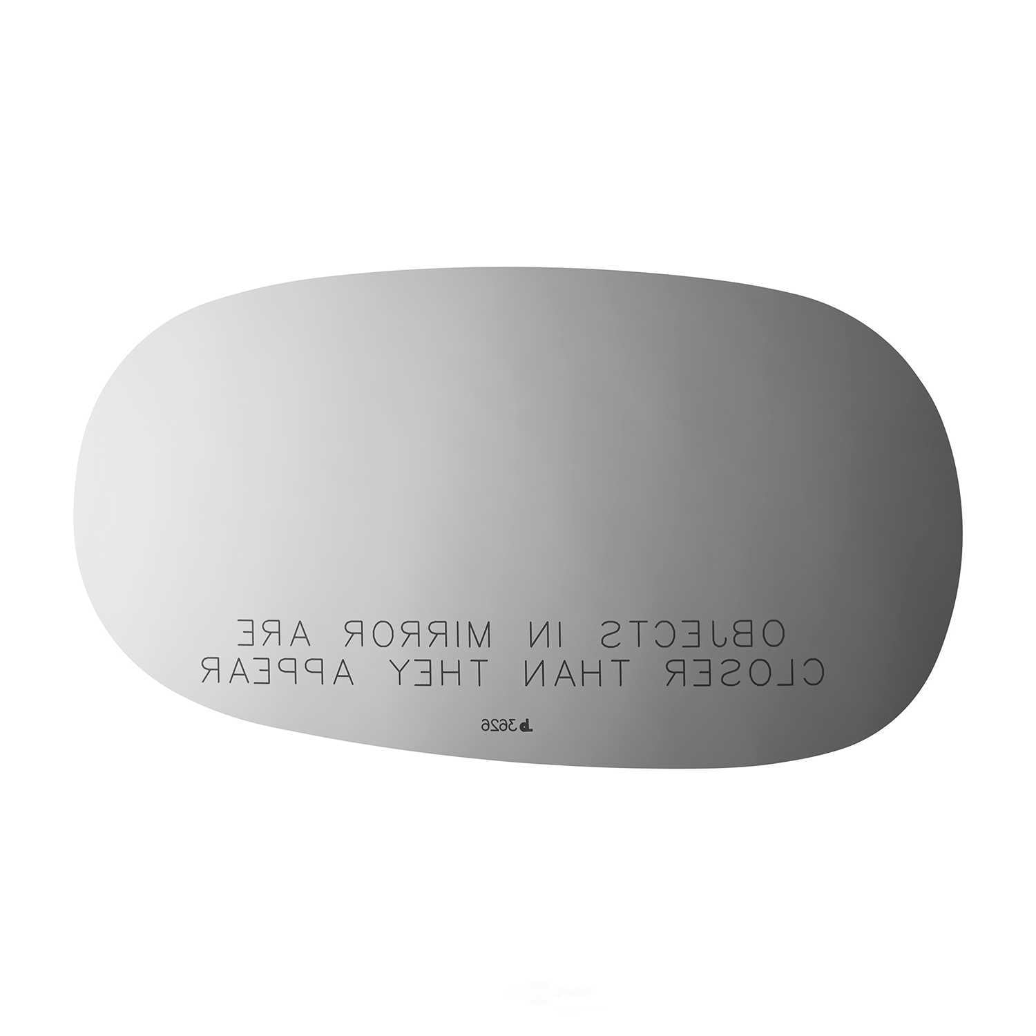 Burco Side View Mirror Replacement Glass - Clear Glass - 3626