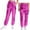 Hot Pink, variant on Hansber Metallic Cargo Pants for Girls Boys Hip Hop Dance Multi-Pocket Sweatpants Active Joggers Pants Green 16