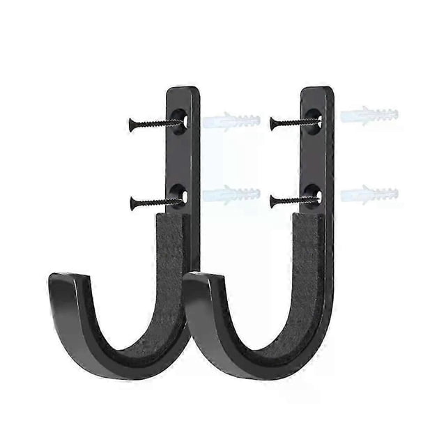 Soporte horizontal para armas de metal resistente, colgador de pared para rifles, arcos de tiro con arco y espadas con acolchado suave.