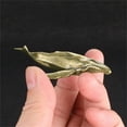 thumbnail image 6 of Vintage Brass Whale Statue Miniature Antique Ornament for Artistic Homes Display, 6 of 7