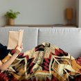 thumbnail image 3 of Arrow Soft Flannel Fleece Throw Blanket, Inspired Pattern Graphic Design Abstract Art Earth Tones, Cozy Plush for Indoor and Outdoor Use, 70" x 90", Orange Yellow Red, by Ambesonne, 3 of 5